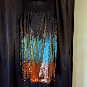 Gorgeous Sequins Ombre Shift Dress